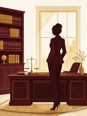 Ilustración de la oficina del Estudio Jurídico López